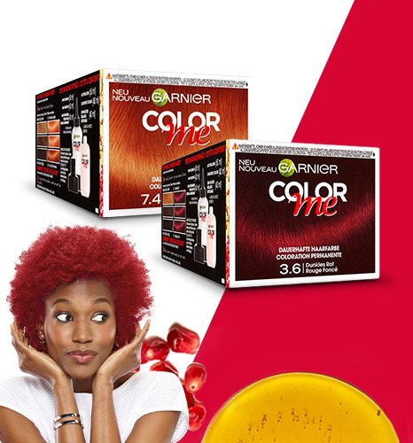 Color Me Red - Produktabbildungen mit Model